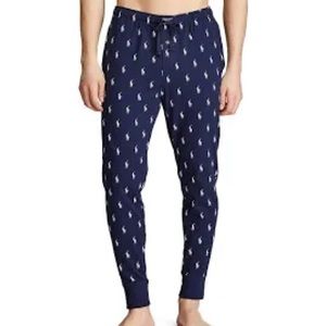 Polo Ralph Lauren Mens Navy Cotton Sleep Pants